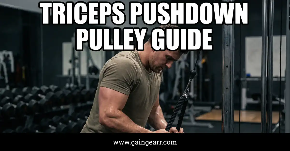 My Journey with the Triceps Pushdown Pulley Guide