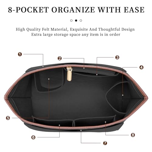 DOIAPUOS Felt Purse Organizer Insert For Longchamp