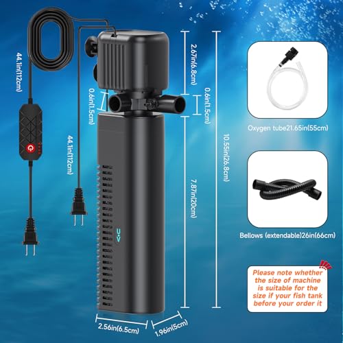 SYSENCIAGA Aquarium Filter With UV