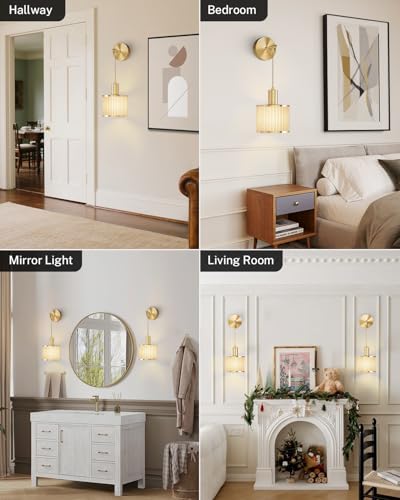 SAIMAND Battery Operated Wall Sconce Set