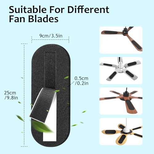 Niifawh 2026 Upgrade 10Pcs Ceiling Fan Filters For Blades