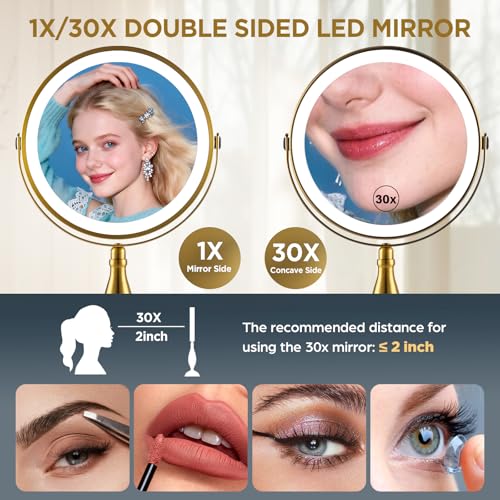 DASLAVA Makeup Mirror With Lights