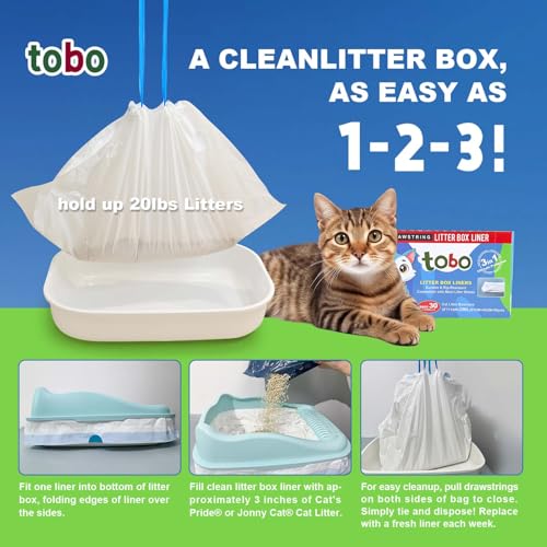 Tobo 30 Count Disposal Bags With Tie Handles