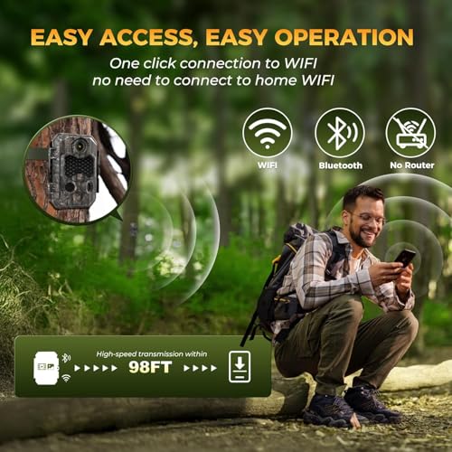Zivolixd 4K 84MP WiFi Trail Camera
