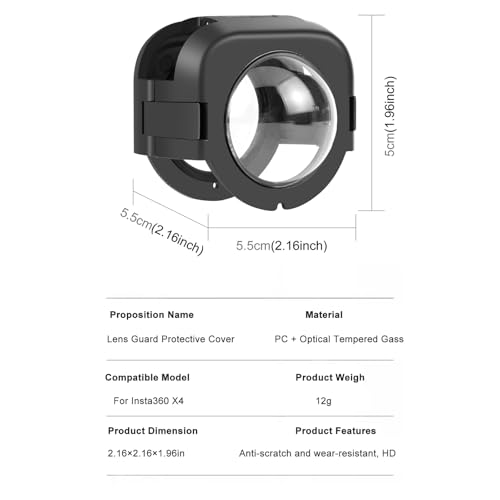 PULUZ Protective Lens Cover For Insta360 X4