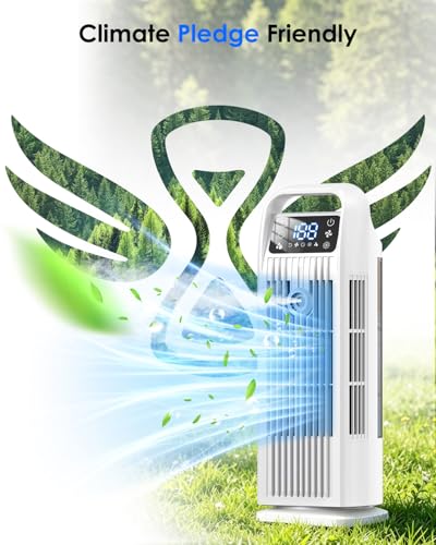 Timer Mist Spray Tower Fan For Home Office