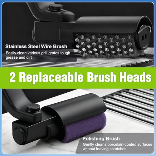 Electric Grill Brush Battery Operated 180° Head