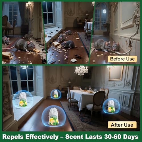 Peppermint Oil Mouse Repellent Pellets Attic