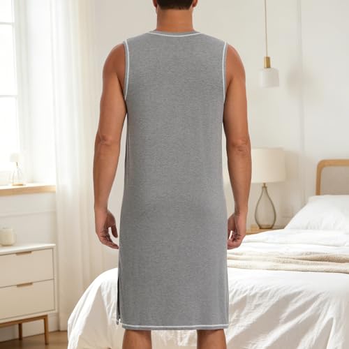 MISS MOLY Mens Nightgown Sleeveless Loungewear